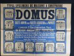 ANONYME
DOMUS, TYPE DE MAISONS A CONSTRUIRE
2, rue d'Amsterdam, PARIS, 1886.
IMP....