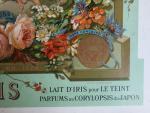 L.T PIVER
PARFUMERIE SUPERIEUR A LA REINE DES FLEURS PARIS.
Carton, Chromo...