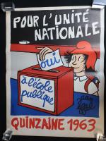JEAN EIFFEL (1908-1982), réunion de douze affiches :
POUR L'UNITE NATIONALE,...