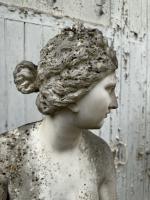 École française vers 1800. Vénus Médicis. Sculpture en marbre blanc....