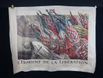 Abel Faivre (d'après) « L'Emprunt de la Libération » Affiche, contre-collée sur...