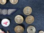 France Lot de 12 boutons avec armoiries sous couronne Marquis....