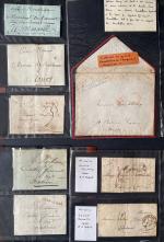 1 collection préphilatélique et d'histoire postale en 116 lettres depuis...