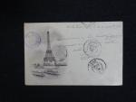 1898 PARIS TOUR EIFFEL : carte postale précurseur, Ob SAGE...