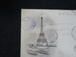 1898 PARIS TOUR EIFFEL : carte postale précurseur, Ob SAGE...