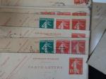 1904-1937 SEMEUSE LIGNEE entiers postaux LETTRES CARTES-LETTRES CP. n°129, 10c...
