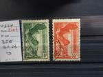 1937. VICTOIRE DE SAMOTHRACE. n°354, 30c vert. n°355, 55c rouge,...