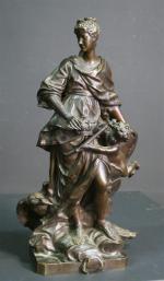 D'après Guillaume COUSTOU (1677-1746). Marie Leszinska en Junon, reine de...