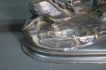 MOIGNIEZ Jules (1835-894) : Faisan doré et lézard. Bronze patiné...