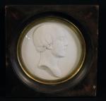 GAYRARD Raymond (1777-1858) : Médaillon en plâtre représentant Henri de...