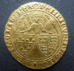 HENRI VI d'Angleterre (1422-1453). Angelot. Troyes (1422-1429). L'archange Gabriel à...