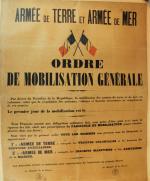 « Armée de Terre et Armée de Mer, Ordre de Mobilisation...