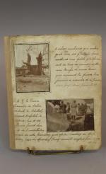 Cahier manuscrit, journal d'un Officier français accompagnant le Prince Alexandre...