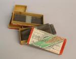 « Manoeuvres 1908 et 1909 » Lot de 2 boites de plaques...