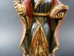 Statuette de procession représentant Sainte Engracia en bois sculpté polychrome,...