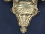 Cartel d'applique d'époque Louis XVI en bronze doré à décor...