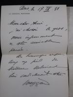 Lettres du Général WEYGAND à Georges MALISSARD : Deux lettres...