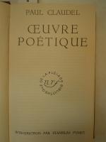 CLAUDEL. OEuvre poétique. Paris, NRF, Bibliothèque de la Pléiade ; in-12,...