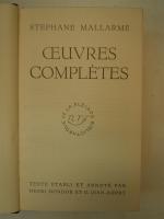 MALLARMÉ. OEuvres complètes. Paris, NRF, Bibliothèque de la Pléiade ; in-12,...
