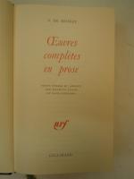 MUSSET. OEuvres complètes e, prose. Paris, NRF, Bibliothèque de la...