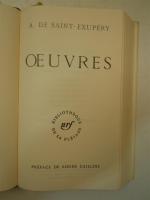 SAINT-EXUPÉRY (Antoine de). OEuvres. Paris, Gallimard, NRF ; in-12, reliure de...