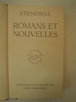 STENDHAL. Romans. 1.- II. Paris, NRF, Bibliothèque de la Pléiade ;...