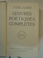 VERLAINE (Paul). OEuvres poétiques complètes. Paris, Gallimard, NRF ; in-12, reliure...