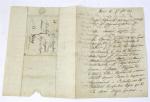[EMPIRE]. MARQUE POSTALE. Lettre autographe signée. Krems, octobre 1809 ; 3...