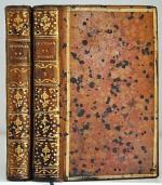 114[CAZIN]. ROUSSEAU. OEuvres. Nouvelle édition. Londres, 1781 ; 2 vol. in-16,...