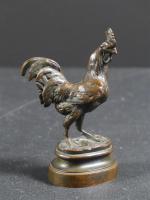 BONHEUR Isidore (1827-1901) : Coq. Bronze patiné, signé. Haut.: 12...