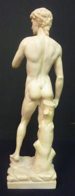 A. SANTINI - David de Michel-Ange (d'après), figurine en résine...
