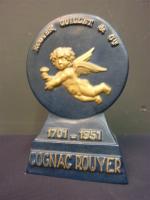 COGNAC ROUYER - Figurine publicitaire de comptoir en platre polychrome...