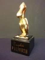 PELFORTH - Figurine publicitaire de comptoir en céramique polychrome à...