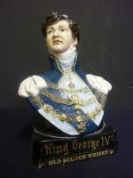 KING GEORGE IV Whisky - Sujet publicitaire de comptoir en...