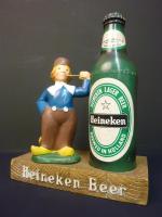 HEINEKEN BEER - Grande figurine publicitaire de comptoir en latex...