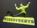 MOSKOVSKAYA - Présentoir publicitaire en résine polychrome à l'effigie d'une...