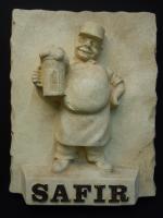 SAFIR - Panneau publicitaire en résine imitant la pierre à...