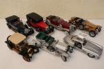 FRANKLIN MINT - Réunion de 7 voitures de collection en...