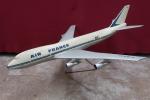 Maquette d'avion AIR FRANCE Boeing 747 en métal laqué sur...