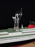 Maquette de bateau (navire de croisière) en matériau composite. Le...