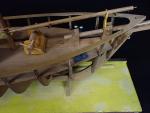 Maquette de bateau (voilier) en bois. Dimensions : 93 x...