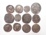 Lot de pièces de monnaies reproductions dont deniers romains et...