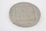 IIIème République : Deux pièces de 5 Francs Bazor nickel...