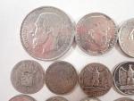 Lot de pièces en argent : 1 Franc IIème Empire...