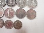 Lot de pièces en argent : 1 Franc IIème Empire...