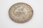 INDOCHINE FRANCAISE : Une pièce de 10 centimes argent 1897...