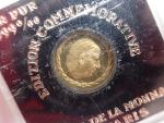 MONNAIE DE PARIS : Petite médaille en or 999,9 millièmes,...