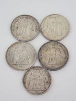 Vème REPUBLIQUE : quatre pièces de 50 francs en une...