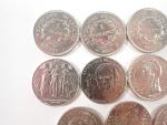 FRANCE : Réunion comprenant : Quatre pièces 1 Franc Convocation...
