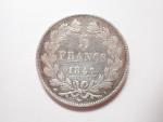 LOUIS-PHILIPPE : Une pièce de 5 francs argent Paris 1847